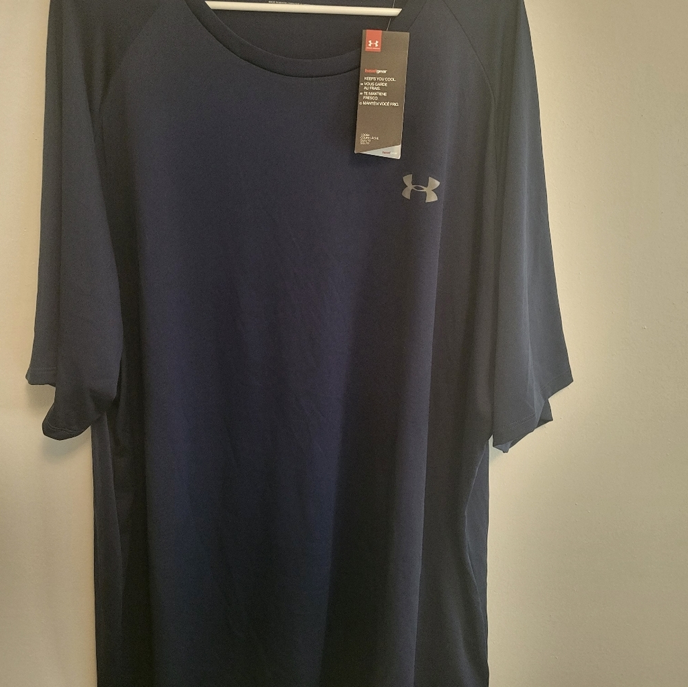 Under Armor Heat Gear Shirt Size: 4XL Color: Blue NWT
